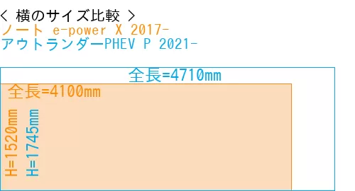#ノート e-power X 2017- + アウトランダーPHEV P 2021-